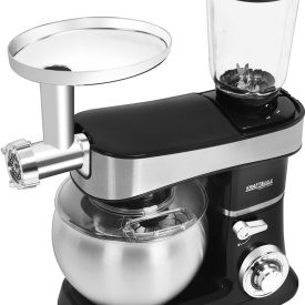Robot de bucătărie 3 în 1 KraftDele KD4164, bol 6L inox, blender din sticlă 1,5L, mașină de tocat carne, 2200W