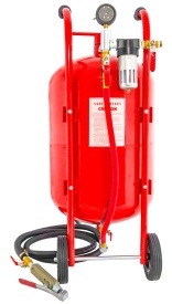 Sablator mobil cu sifon VERKE 76L, 4 duze, furtun 3 m, pentru curatare metal, garduri, zidarie si piese auto - Img 5