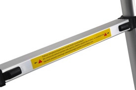 Scară din aluminiu KraftDele cu 10 trepte, înălțime de lucru 3,2 m, suportă până la 150 kg - Img 10