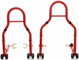 Set 2 standuri moto față și spate KraftDele KD341, suporturi service pentru ridicare și întreținere motocicletă - Img 2