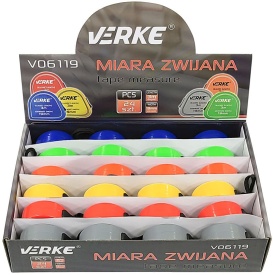 Set 24 rulete retractabile MaxRom 3 m x 17 mm, colorate, cu bandă din oțel și protecție din nylon - Img 2