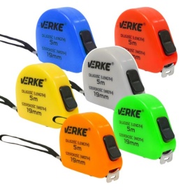 Set 24 rulete retractabile MaxRom 5 m x 18 mm, în culori diferite, cu bandă din oțel și protecție nylon - Img 9