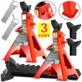 Set capre auto 3T cu siguranță și reglaj pe înălțime, suporturi atelier pentru service și garaj, model V80083 MaxRom