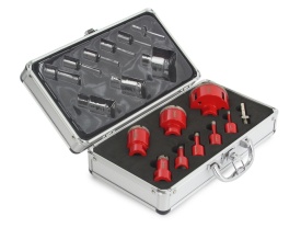 Set carote diamantate Mar-Pol M22594 Rapid Long-Life 6–68 mm, filet M14 cu adaptor hex, pentru gresie, faianță, klinker și piatră - Img 6