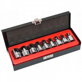 Set chei TORX 1/2" E10-E24 9 elemente VERKE V39111 - Img 2