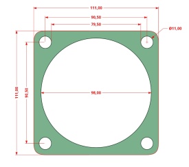 Set de 7 Garnituri set pentru cap compresor de aer V 2x90mm Mod.0.6-8 (E) CH173 – Kraft&Dele