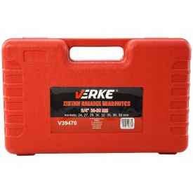 Set de chei tubulare IMPACT 8 piese 24-38mm 3/4" V39470 VERKE – Kraft&Dele