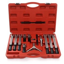 Set extractoare rulmenți KraftDele KD10148 pentru service auto și mecanică, în valiză, pentru roți dințate, fulii și arbori