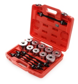 Set extractor bucșe brațe suspensie KraftDele KD10517, cu adaptoare și prese cu șurub, în valiză pentru service auto - Img 8