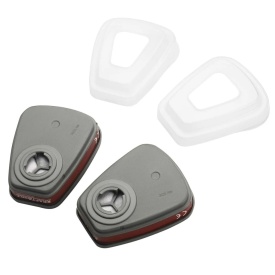 Set Masca de protectie reutilizabila filtre cu particule anti-gaz, vapori de vopsea si noxe MXK10031 - Img 7