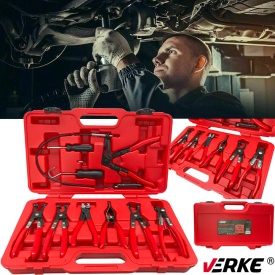 Set profesional 9 piese clești pentru coliere de strângere auto MaxRom, pentru furtunuri, coliere elastice, CLIC și CLIC-R - Img 4