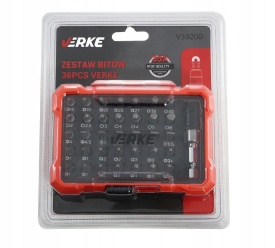 Set profesional biți VERKE 36 piese, 35 biți 25 mm din oțel crom-vanadiu S2 cu adaptor magnetic rapid - Img 5