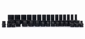 Set profesional de tubulare de impact 1/2 inch KraftDele KD11757, 35 piese scurte și lungi din oțel Cr-Mo, în valiză - Img 10