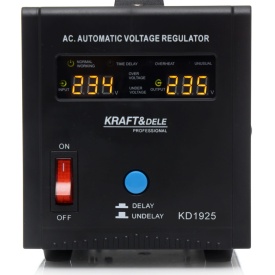 Stabilizator de tensiune AVR KraftDele 1000VA 230V KD1925, protecție pentru echipamente electrice sensibile - Img 5