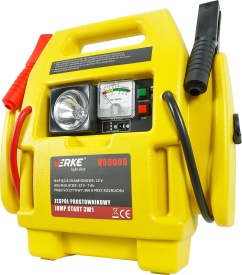Starter auto multifuncțional 4 în 1 MaxRom 12V cu compresor, lampă și priză 12V, 900A vârf, acumulator 7Ah - Img 2