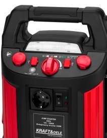 Starter auto multifuncțional KraftDele KD5347 12V cu compresor 11 bar, invertor 230V 250W și porturi USB - Img 6