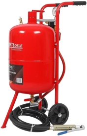 Statie de sablare profesionala cu nisip mobila 38L 400–700 l/min MXK5854 - Img 10
