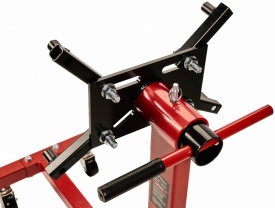 Stativ atelier pentru motor și cutie de viteze 450 kg KraftDele KD1361, cap rotativ 360° și roți metalice - Img 6