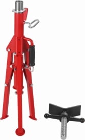 Stativ profesional pentru țevi KraftDele KD3512 – Capacitate 1340 kg, Înălțime reglabilă 71-132 cm, Suport industrial masiv - Img 6