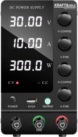 Sursă de alimentare de laborator MaxRom KD5871, reglaj precis 0-30V și 0-10A, cu afișaj pentru tensiune, curent și putere - Img 2