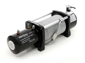 Troliu electric auto 12V KraftDele KD1565, 12000 lbs / 5443 kg, cu cablu de oțel, telecomandă și husă