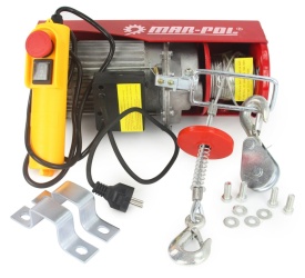 Troliu electric cu cablu Mar-Pol 300/600 kg, 1200 W, 230 V, ridicare 12 m/6 m, pentru garaj, atelier și șantier - Img 5