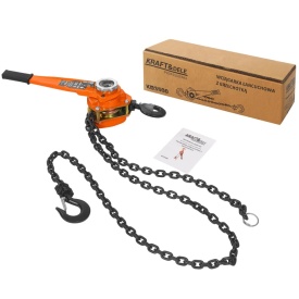 Troliu manual cu lanț și clichet KraftDele KD3500, 1,5T, lanț 3 m, pentru ridicare și manipulare sarcini grele - Img 8