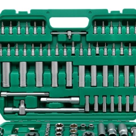 Trusă profesională de chei tubulare și biți Torx KraftDele KD308, 172 piese, cu clichet și valiză de transport - Img 6