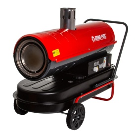 Tun de căldură pe motorină 40kW MAR-POL M80935 – evacuare gaze (horn), termostat digital, rezervor 56L, debit aer 600 m³/h