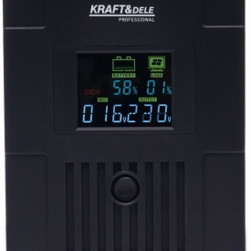 UPS LCD KraftDele KD1930 2000VA / 1200W cu AVR, protecție la supratensiune și alimentare neîntreruptibilă - Img 4