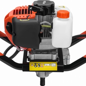 Wiertnica spalină pentru pământ KraftDele KD5045, 4,9 kW, 52 cm³, cu mâner dublu antivibrații pentru găuri în sol - Img 3