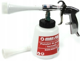 🔧 Pistol pneumatic Tornador pentru spălare tapițerie 280 l/min 1L – MXM80720 – Kraft&Dele