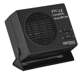 Aerotermă auto 12V cu ventilator și încălzire ceramică PTC 150/300W KraftDele KD6524 pentru dezaburire și degivrare parbriz - Img 3