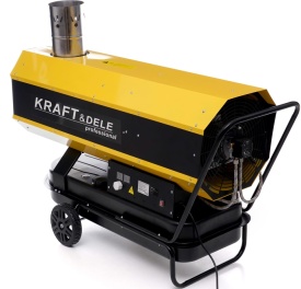 Aerotermă pe motorină KraftDele 65 kW cu termostat digital și evacuare fum, model KD11717 - Img 4