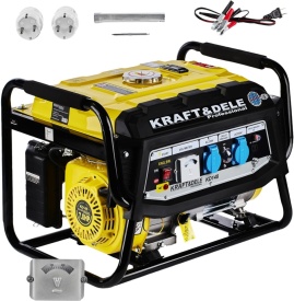 Agregat de curent pe benzină KraftDele KD148, 3500W, 230V/12V, generator monofazat pentru alimentare de rezervă - Img 4