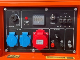 Agregat diesel trifazat KraftDele KD121, 7000W putere continuă, 230V/400V/12V, AVR și ATS, pornire electrică și manuală - Img 6
