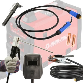 Aparat de sudură invertor MIG/MAG, MMA și TIG Lift Mar-Pol M79367, 230 V, până la 250 A, cu accesorii incluse - Img 9