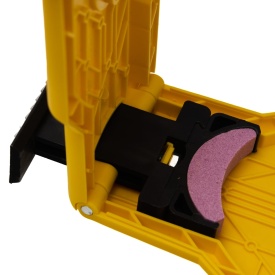 Ascuțitoare manuală pentru lanțuri de drujbă KraftDele KD10156, cu piatră de ascuțire și reglaj pentru diferite tipuri de lanț - Img 5