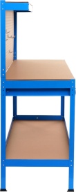 Banc de lucru pentru atelier KraftDele KD640, 1200 x 600 mm, cu sertar, panou pentru scule și raft inferior 80 kg - Img 7