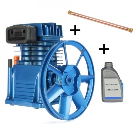 Cap compresor de aer 700l/min 2-3kW 10 bari + teava de racord