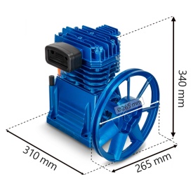 Cap compresor de aer cu 2 pistoane 700l/min 2-3kW 10 bari B-AC2070 - Img 8