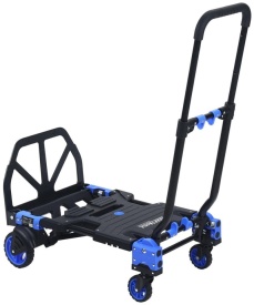 Cărucior transport pliabil 2 în 1 KraftDele KD3094, platformă magazie și transport marfă, capacitate maximă 150 kg - Img 9