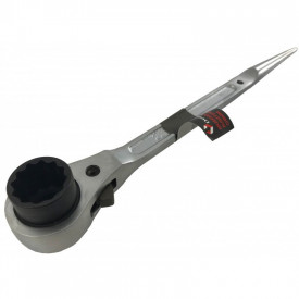 Cheie de forta cu clichet pentru desfacere prezoane 19-22mm crom V39149 VERKE - Img 1
