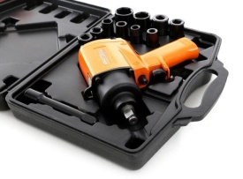 Cheie de impact pneumatică KraftDele KD1425, 1050 Nm, pătrat 1/2 inch, cu 10 tubulare de impact și valiză - Img 7