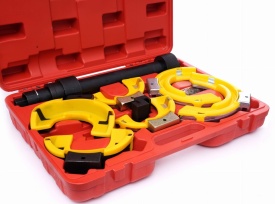Compresor arcuri suspensie KraftDele KD10528, extractor profesional cu 3 capete de lucru, pentru arcuri 65-212 mm - Img 4