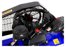 Compresor de aer cu ulei KraftDele 200L, 2 pistoane, 400V, transmisie pe curea, model KD4063 - Img 6