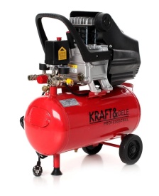Compresor de aer cu ulei KraftDele KD400-K3, rezervor 24L, 8 bar, 133 L/min, 2.8 kW, cu set pneumatic 8 piese - Img 4