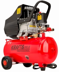 Compresor de aer cu ulei KraftDele KD400, rezervor 24L, 8 bar, 133 l/min, motor 2,8 kW pentru garaj și atelier - Img 2