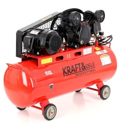 Compresor de aer cu ulei KraftDele KD404, 100L, 400V, motor cu 2 pistoane, pentru atelier și aplicații pneumatice - Img 9