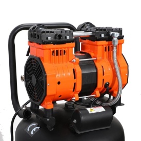 Compresor Fără Ulei 50L 2000W 2 Pistoane – Silențios 75dB pentru Atelier & Uz Profesional | KraftDele KD1388 - Img 9